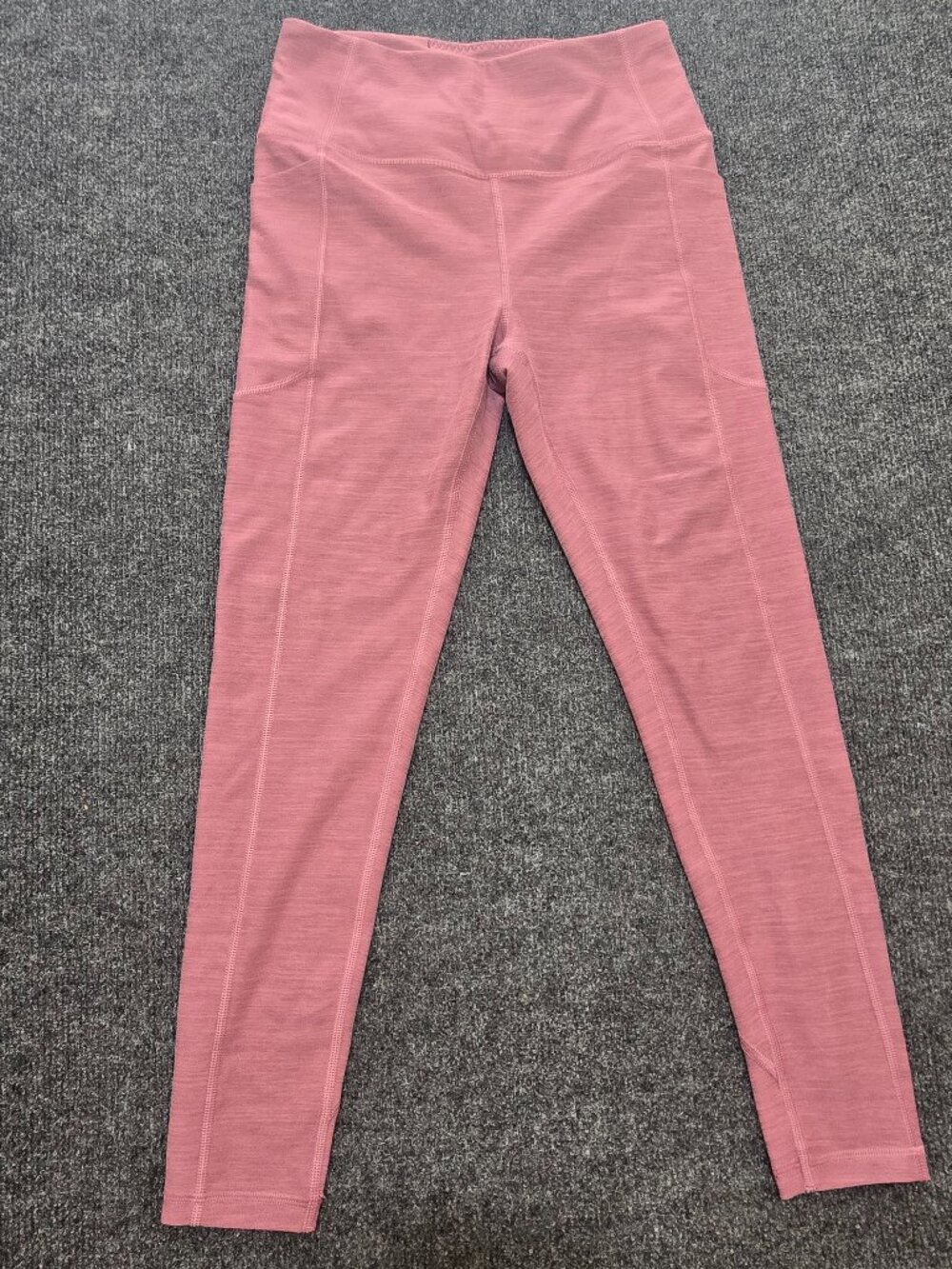 Victoria’s Secret Leggings Women’s Size 6 Mauve Wine High Waist Stretch Activewe